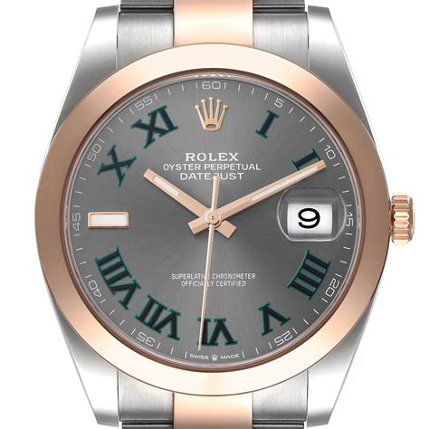 rosegold herrenuhr rolex|Rolex Datejust 41 'Wimbledon dial' Rose Gold .